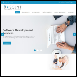 Screen shot of the Ariscent Software Solutions website.