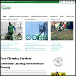 Screen shot of the Core Cleaning Services website.