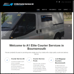 Screen shot of the A1 Elite Courier Services website.