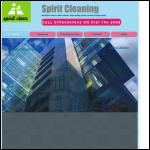 Screen shot of the Spirit cleaning website.