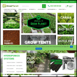 Screen shot of the Grow Planet website.