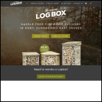 Screen shot of the Logbox Firewood website.
