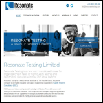 Screen shot of the Resonate Testing Ltd website.