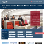 Screen shot of the Arik Air website.