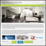 Screen shot of the Diamonds Cleaning Services website.