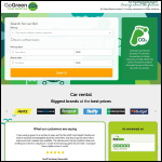 Screen shot of the Go Green Rental website.