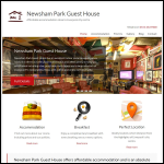 Screen shot of the Newsham Park Guest House website.