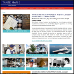 Screen shot of the Tante Marie Culinary Academy website.