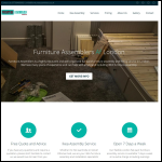 Screen shot of the Furniture Assemblers website.