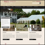 Screen shot of the Paul Simon Marquees website.
