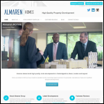 Screen shot of the Almaren Homes website.