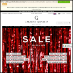 Screen shot of the Garment Quarter website.