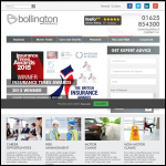 Screen shot of the The Bollington Group Ltd website.
