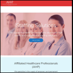 Screen shot of the Affiliated Healthcare Professionals website.