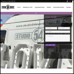 Screen shot of the Studio 54 Events website.
