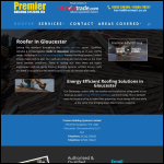 Screen shot of the Premier Building Systems Ltd website.