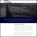 Screen shot of the LRF Roofing Services website.