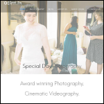 Screen shot of the Special Day Photography website.