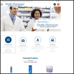 Screen shot of the Oasis Pharmacy website.