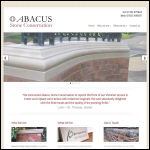 Screen shot of the Abacus Stone Conservation website.