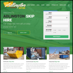 Screen shot of the Adlington Skip Hire website.
