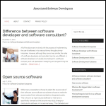 Screen shot of the Associated Software Developers website.