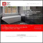 Screen shot of the Ceramic Tiling Services website.
