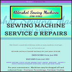Screen shot of the Aldershot Sewing Machines website.