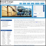 Screen shot of the Rc Packers and Movers Delhi NCR website.