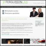 Screen shot of the Fergusson Law website.