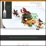 Screen shot of the Salted Orange Food Company website.
