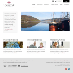Screen shot of the Loch Fyne Financial website.