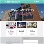 Screen shot of the Caro Lettings website.