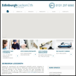 Screen shot of the Edinburgh Locksmith Service website.