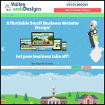 Screen shot of the Valley Web Designs website.