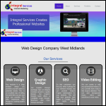 Screen shot of the Integral Services website.