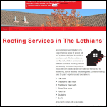 Screen shot of the Lothian's Roofing website.