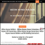 Screen shot of the Milton Keynes Builders website.