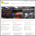 Screen shot of the Cubex Contracts Ltd website.