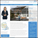 Screen shot of the Pinnacle Home Improvements Ltd website.