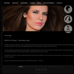 Screen shot of the Definition Hair Design website.