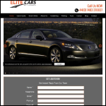 Screen shot of the Elite Cars Guildford website.