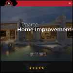 Screen shot of the L Pearce Home Improvements website.