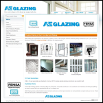 Screen shot of the A&E Glazing website.