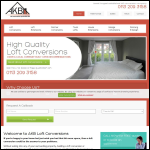 Screen shot of the AKB Loft Conversions website.