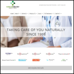 Screen shot of the The Natural Doctor website.