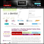 Screen shot of the Smile Cliniq Ltd website.