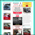 Screen shot of the Kelvin White Driving School website.