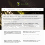 Screen shot of the Sec-Tec Ltd website.