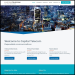 Screen shot of the Capital Telecom website.